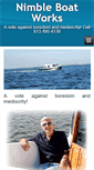 Mobile Screenshot of nimbleboatworks.com